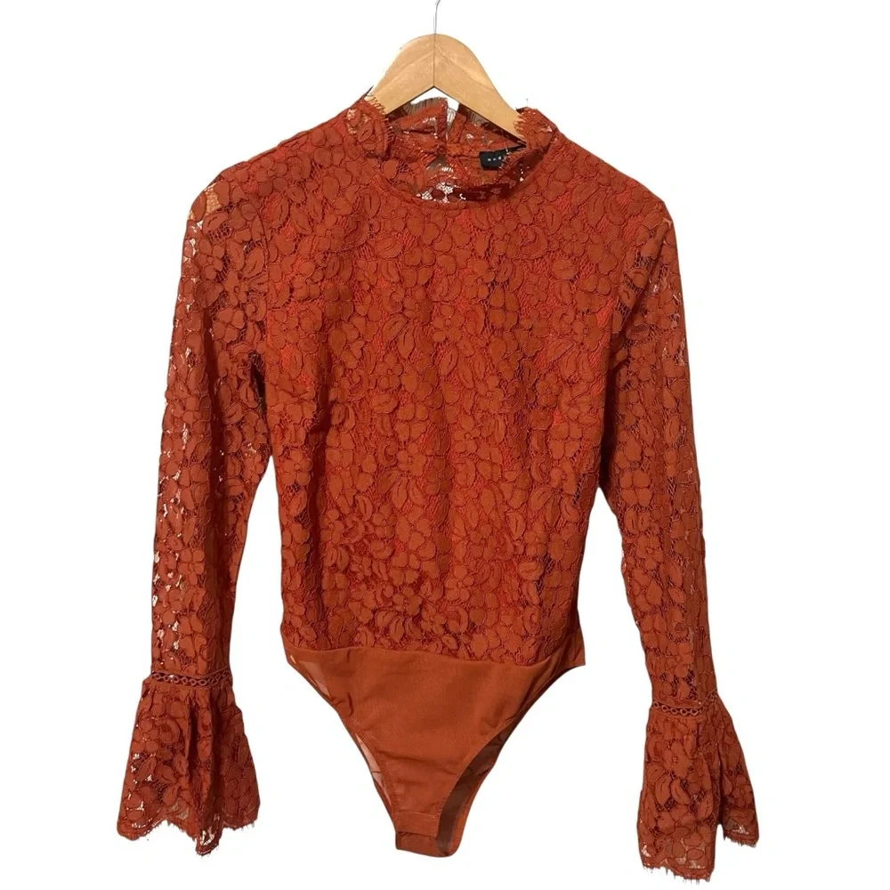 NWT Revolve Endless Rose Cut Back Lace Detailed Bodysuit